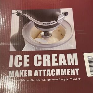 KitchenAid Ice Cream Maker Attachment - Black and White
